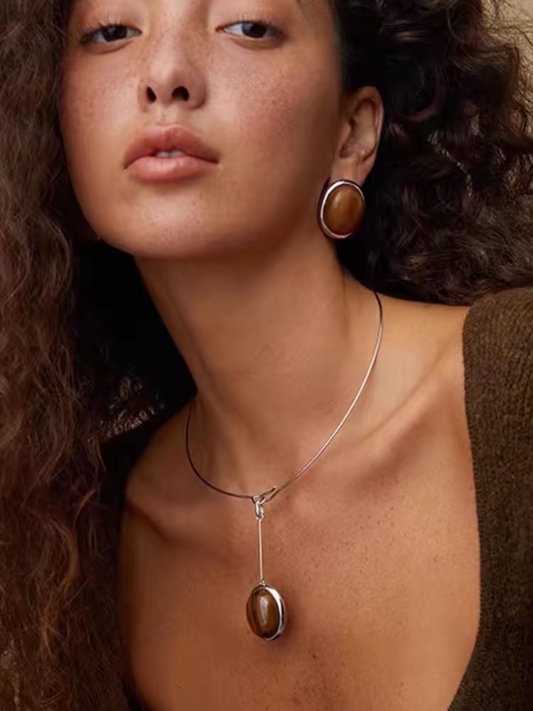 欧美大牌范儿十足套装 项链 耳钉