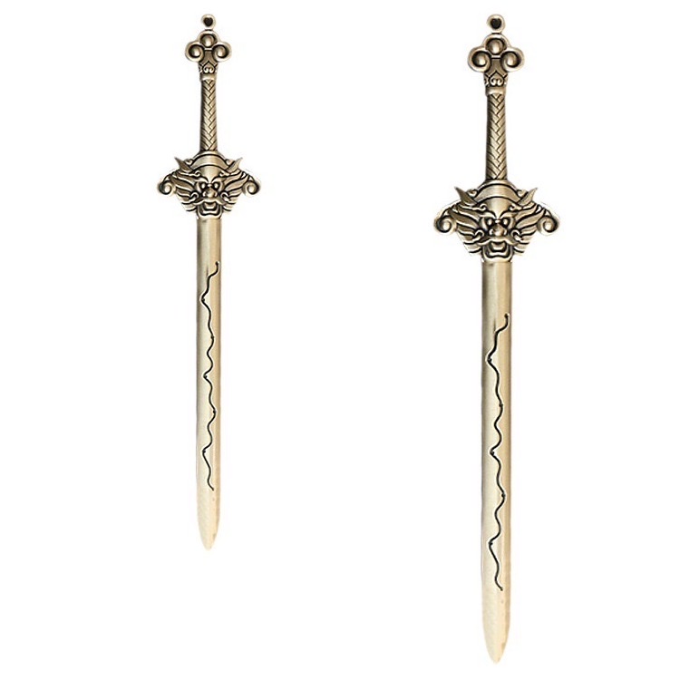 Factory direct sales of brass pure copper household swords, seven-star sword pendants and handicrafts detail image 7