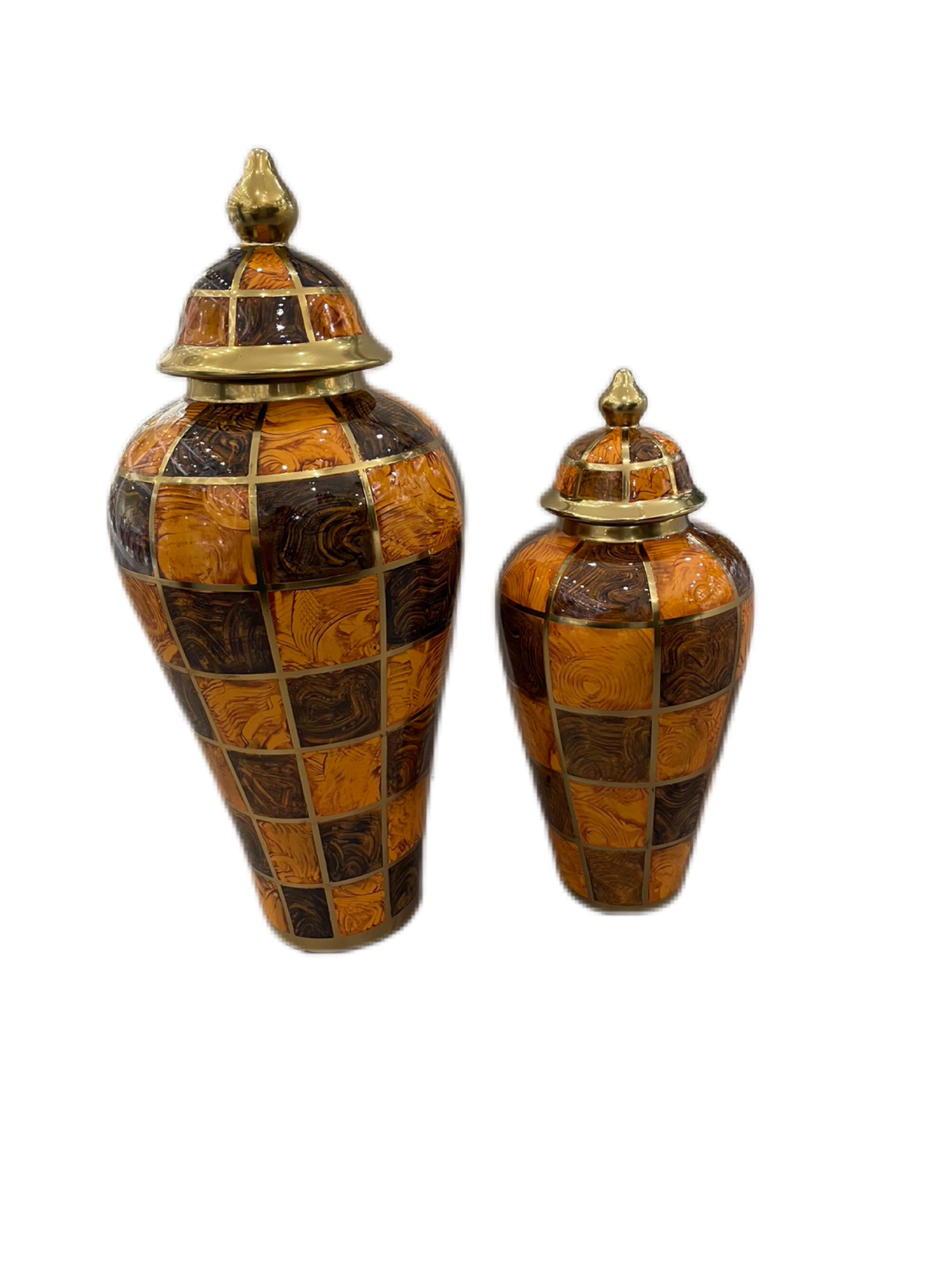 Ceramic light luxury electroplated general jars, vintage vases, handicrafts, decorative items, living room entrance soft furnishings, storage jars Application Scenario