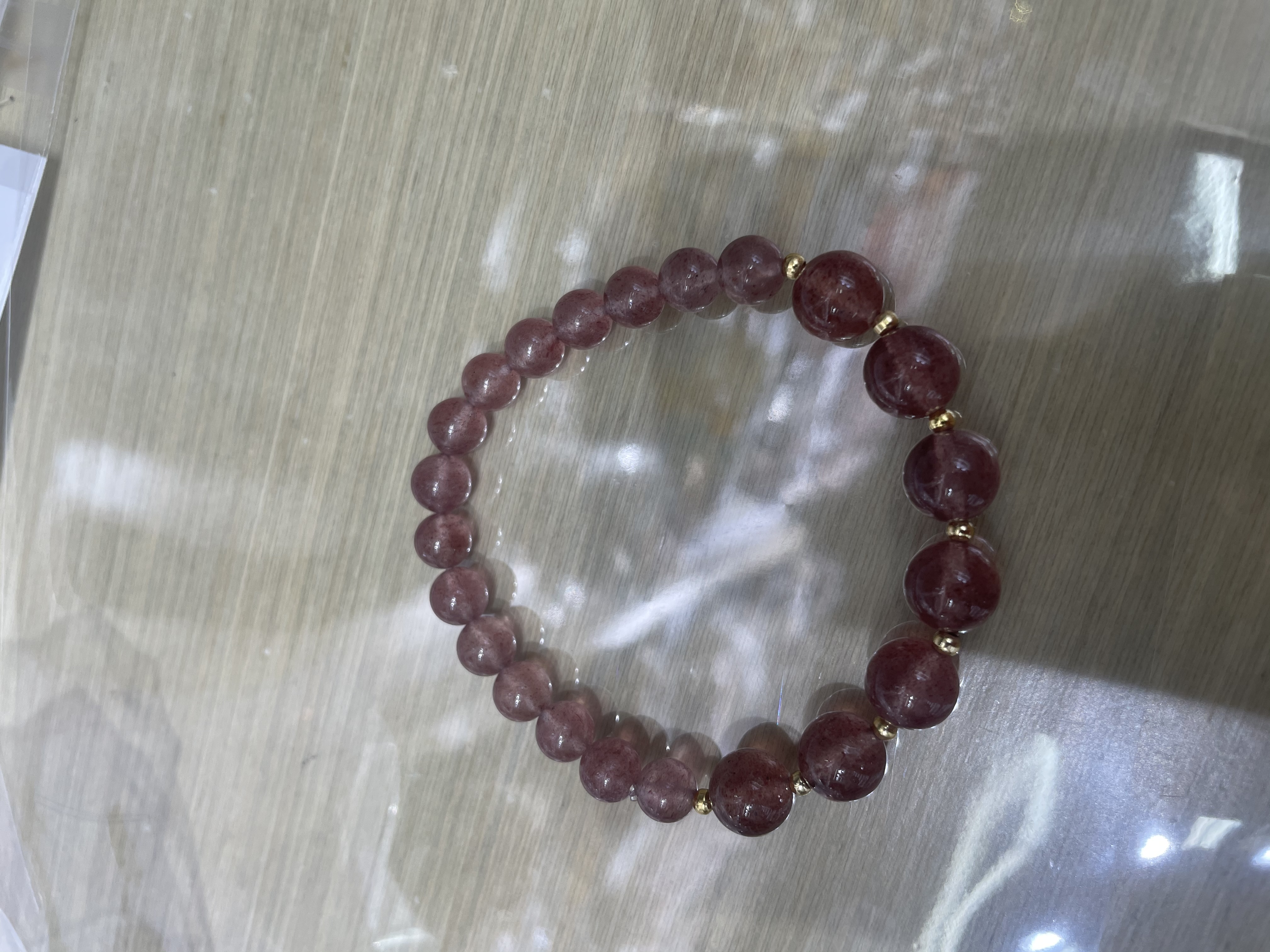 草莓晶时尚饰品 女士手链手串精致手链手串饰品