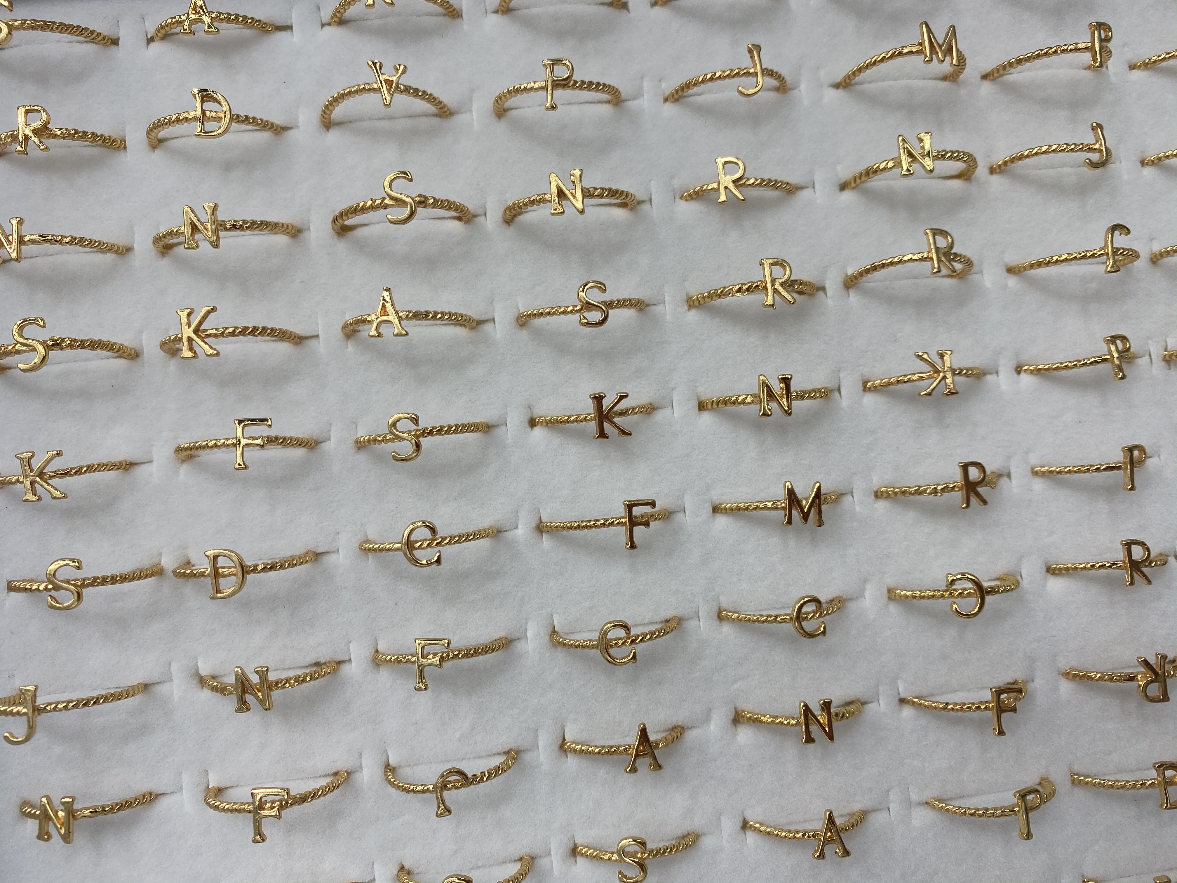 极简字母戒指女小众设计冷淡风英文指环时尚合金食指戒批发 戒指戒指戒指产品图