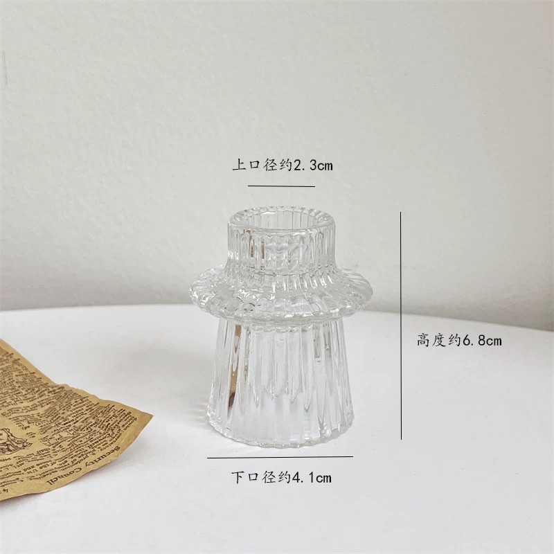 Candles, scented candles, candlesticks, decorative cups, glass candlesticks, modern and simple style home decorations, creating a romantic atmosphere details Picture