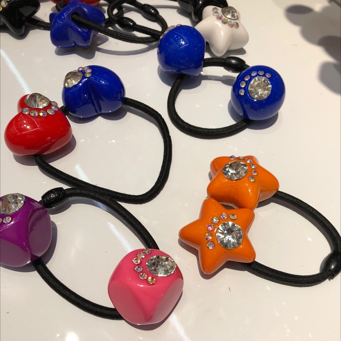 炫彩电话线发绳2024新款 简约女士发带 韩版头饰 高弹力不伤发抗压耐用产品图