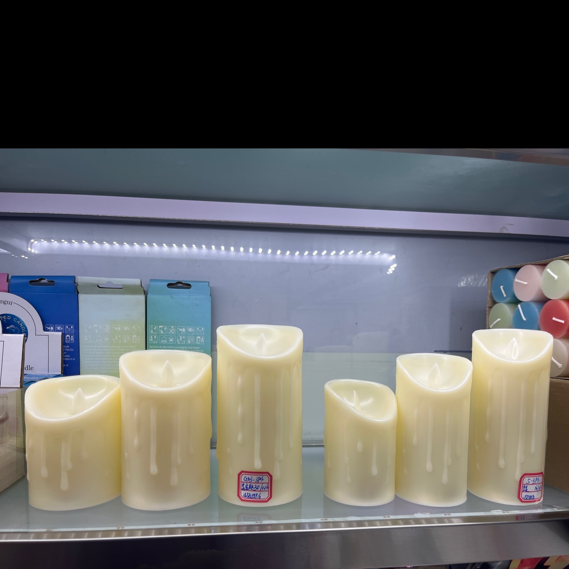 LED 电子蜡烛摇摆头套装3个，求婚照明3个尺寸可单详情图4