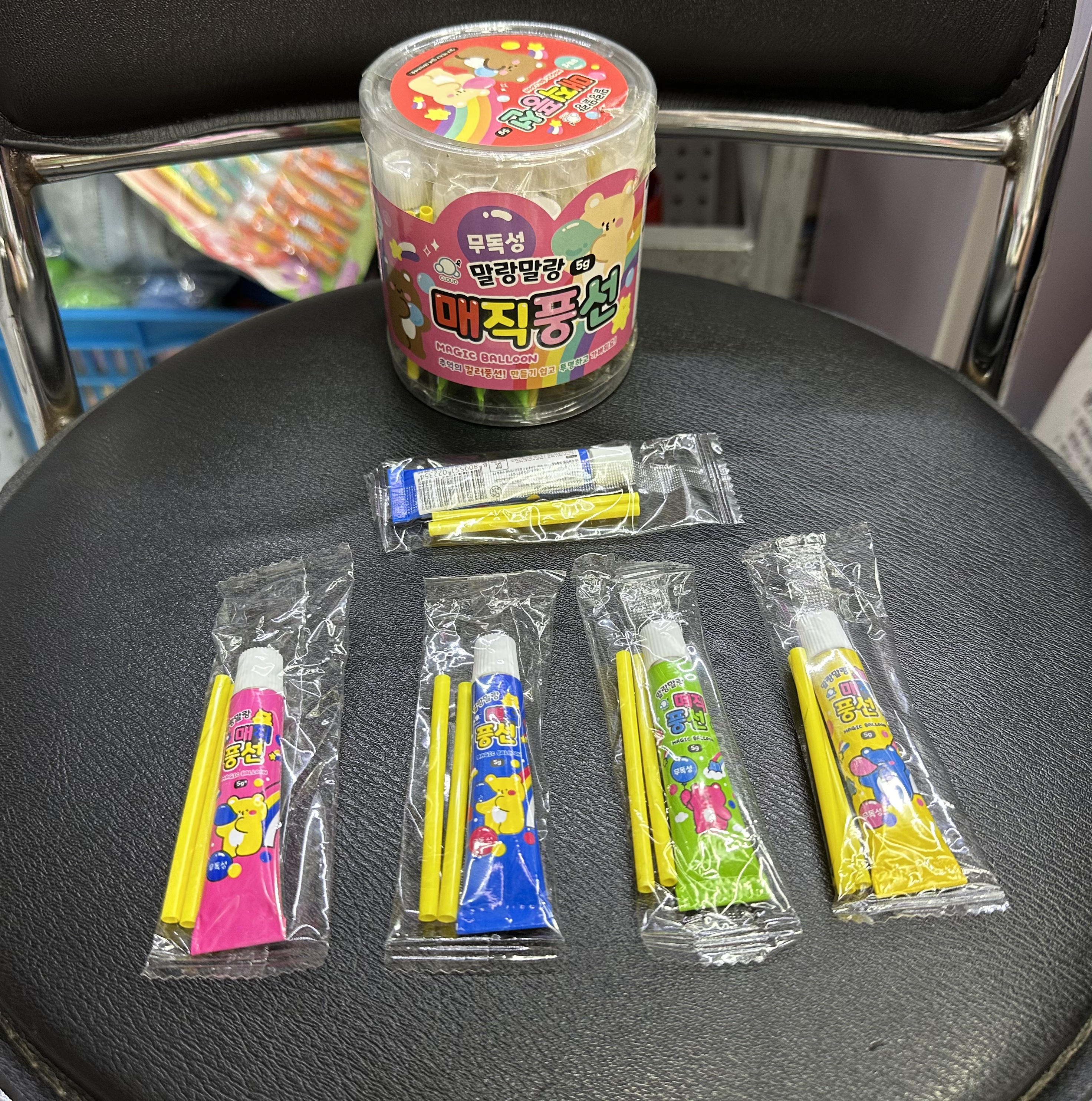 桶装儿童玩具给力泡泡胶安全无毒环保益智玩具产品图