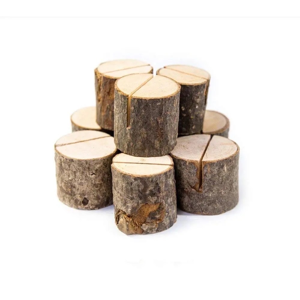 Wooden sticky note clips, wood veneer tree stump clips, handicrafts, retro and creative home decoration, Valentine's Day party ornaments detail image 6