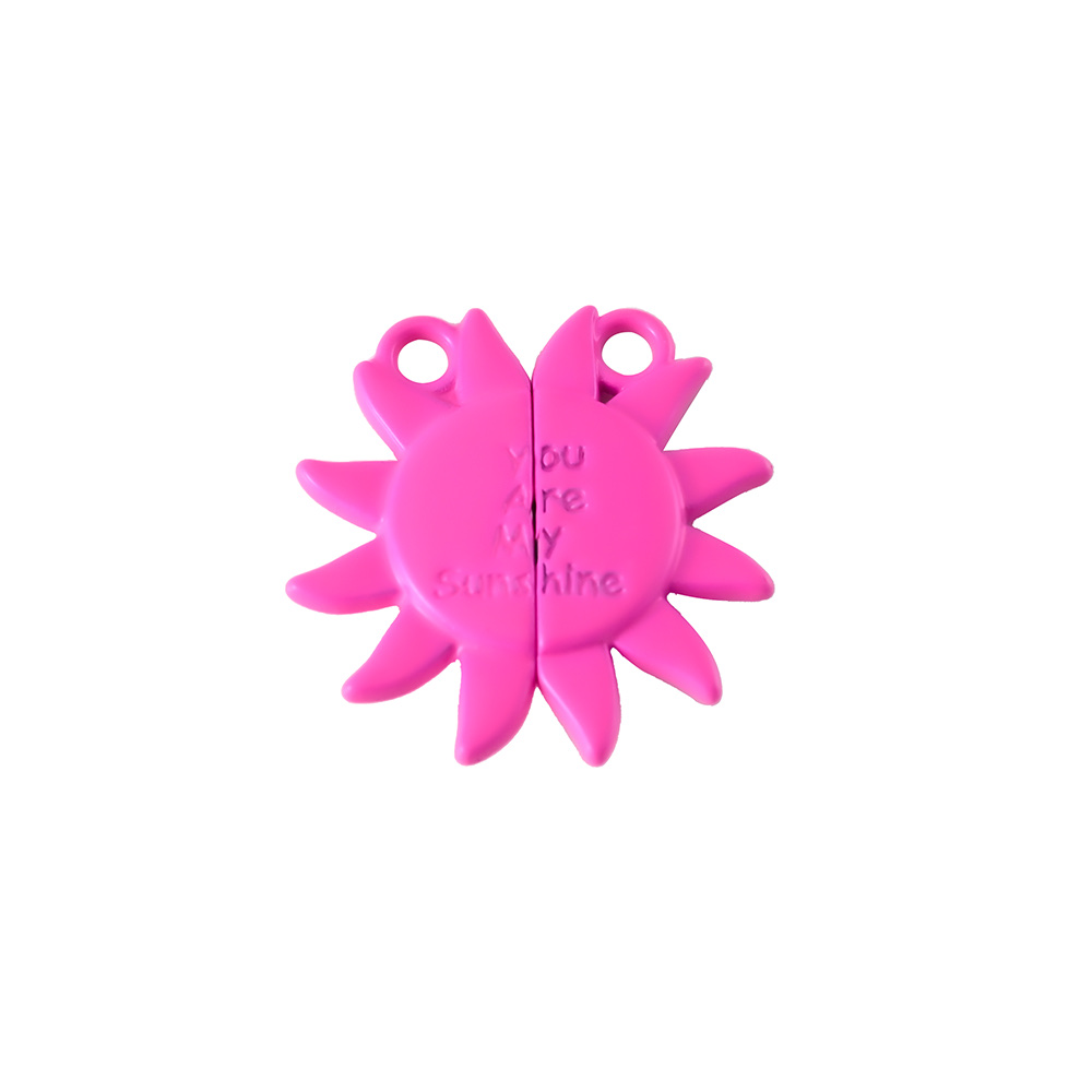 Sunflower magnetic clasp semi-finished products, necklace pendant factory direct sales and wholesale DIY accessories