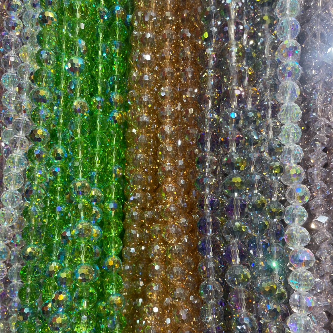 精品卡10多面球 琉璃珠散珠 玻璃珠 珠子 手工DIY串珠 材料包 独特光泽 手工首饰制作必备嫂子水晶详情图2