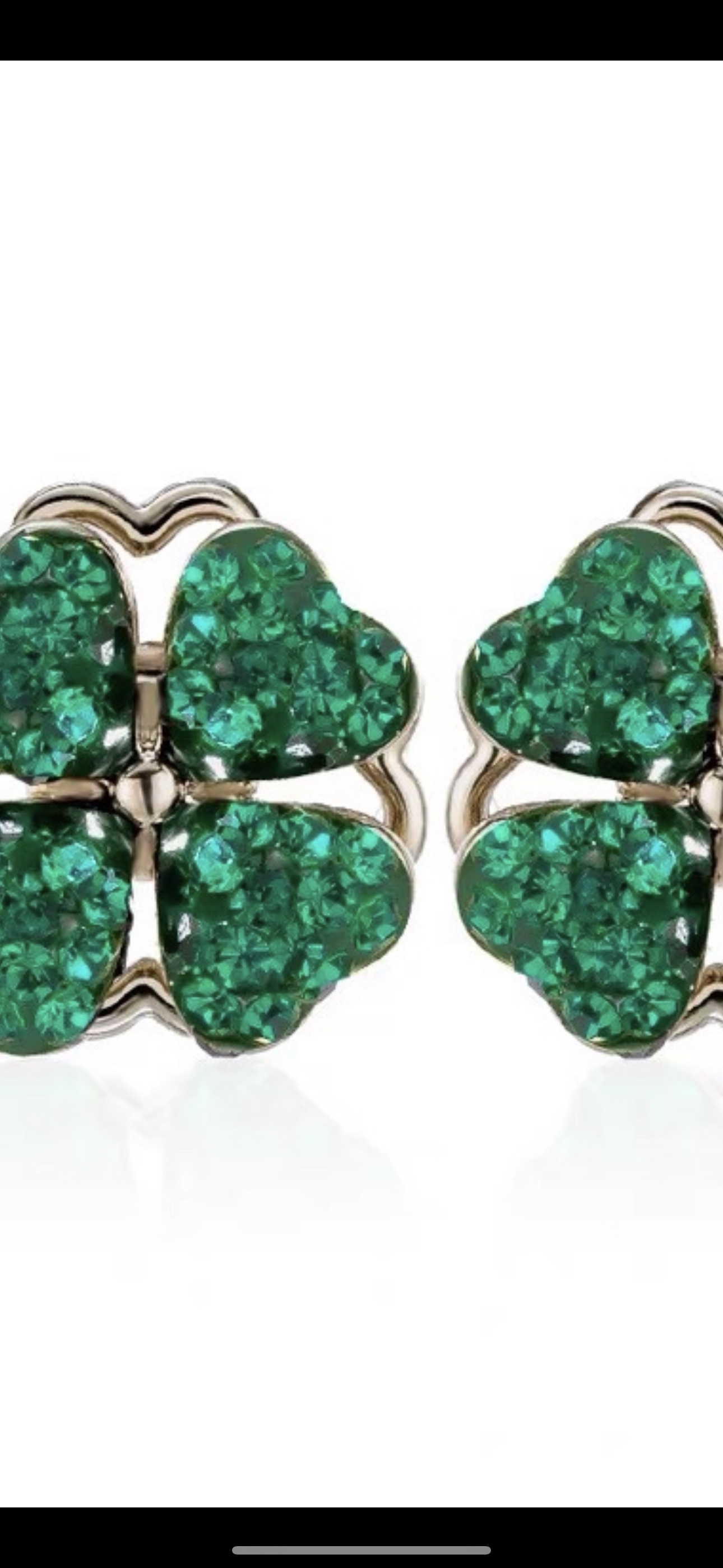 绿翡翠耳环 雅琳饰品 YL-001细节图