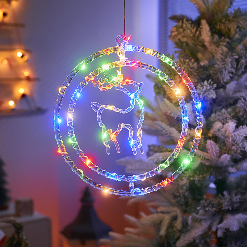 Christmas ring deer, ring five stars