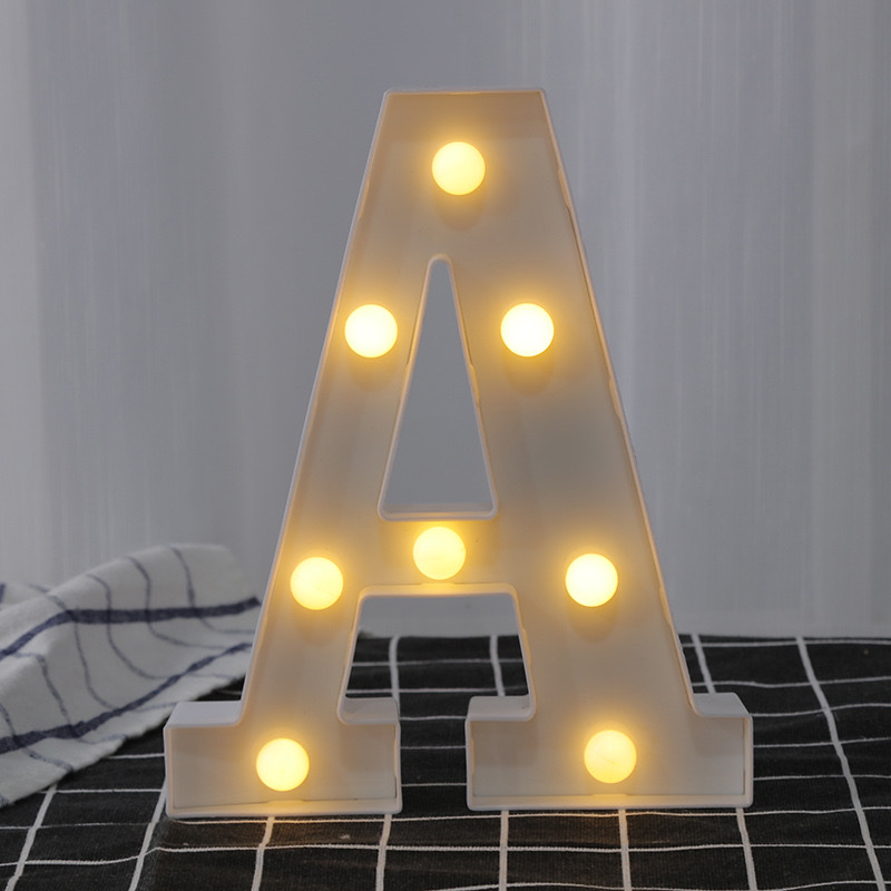 Letter light-emitting toys, party-shaped lights