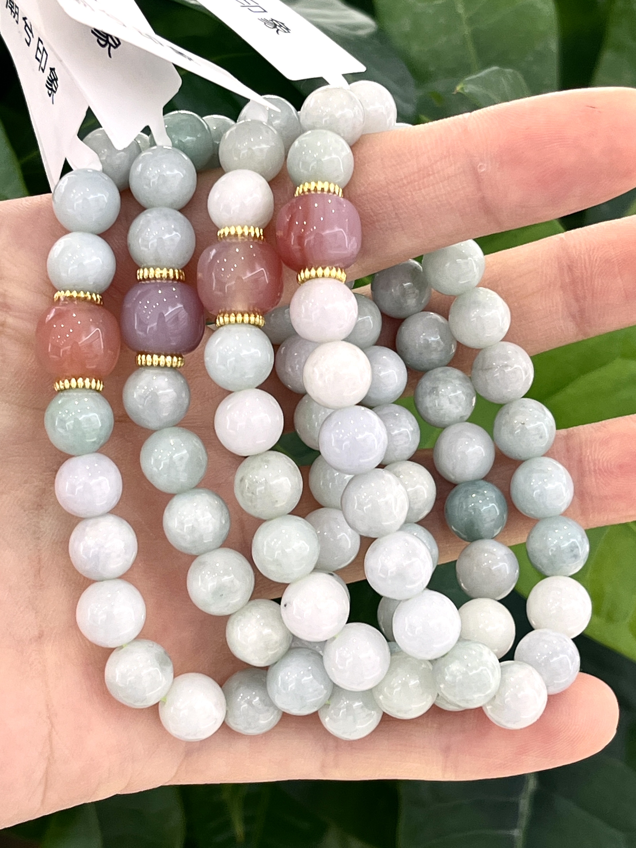 Jade bead bracelet, cultural and artistic bracelet, carefully selected materials, hand-polished, high-end gift, simple and elegant ladies' jewelry