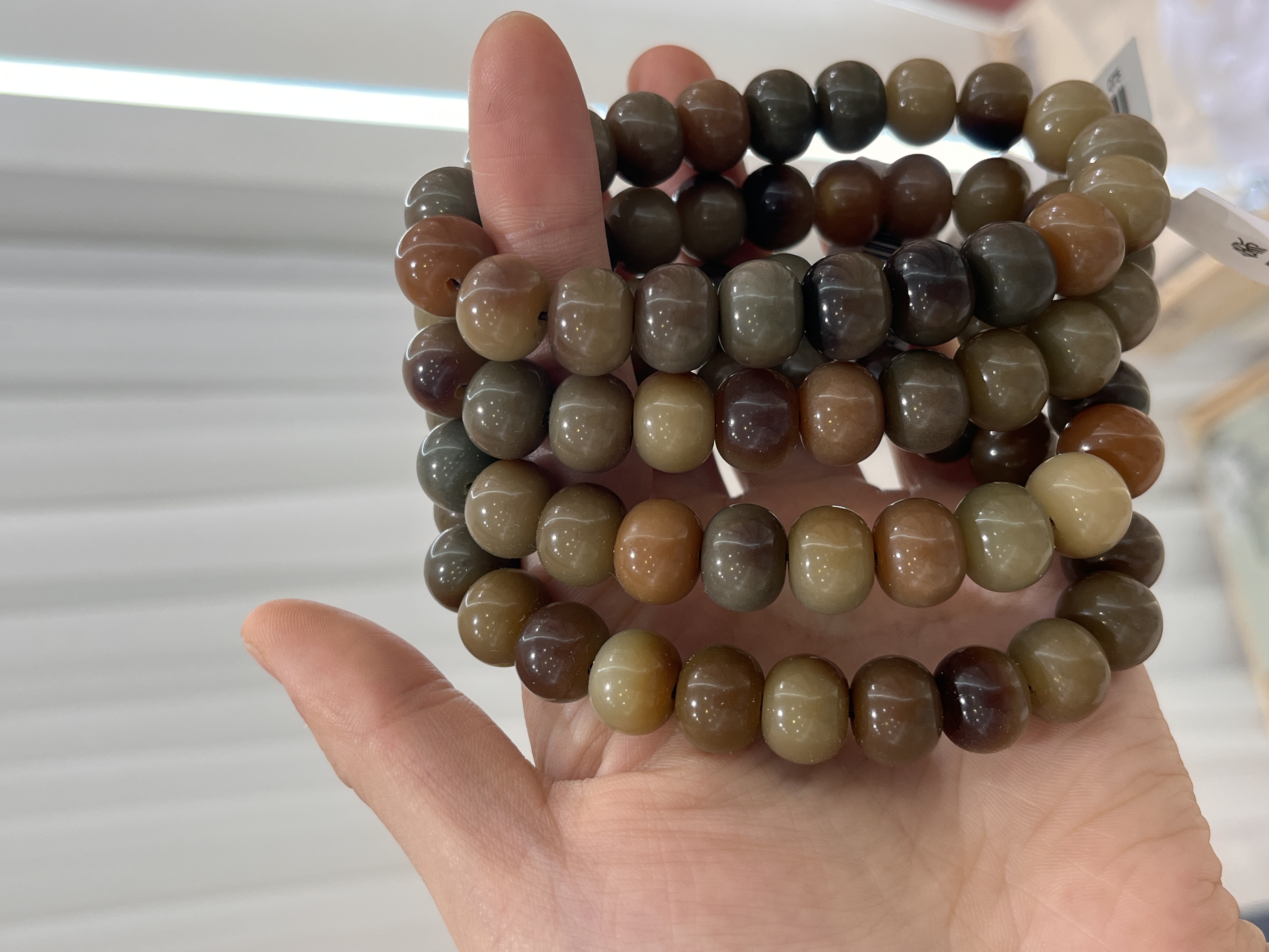 Cinnabar 18-seed men's bracelet, a collectible bracelet, a fashionable accessory, a gift, old material cinnabar Buddhist prayer beads bracelet for men details Picture