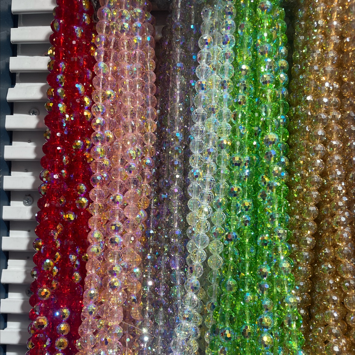 精品卡10多面球 琉璃珠散珠 玻璃珠 珠子 手工DIY串珠 材料包 独特光泽 手工首饰制作必备嫂子水晶详情图3