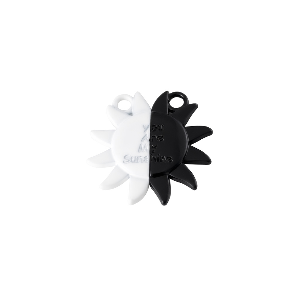 Sunflower magnetic clasp semi-finished products, necklace pendant factory direct sales and wholesale DIY accessories Specification image