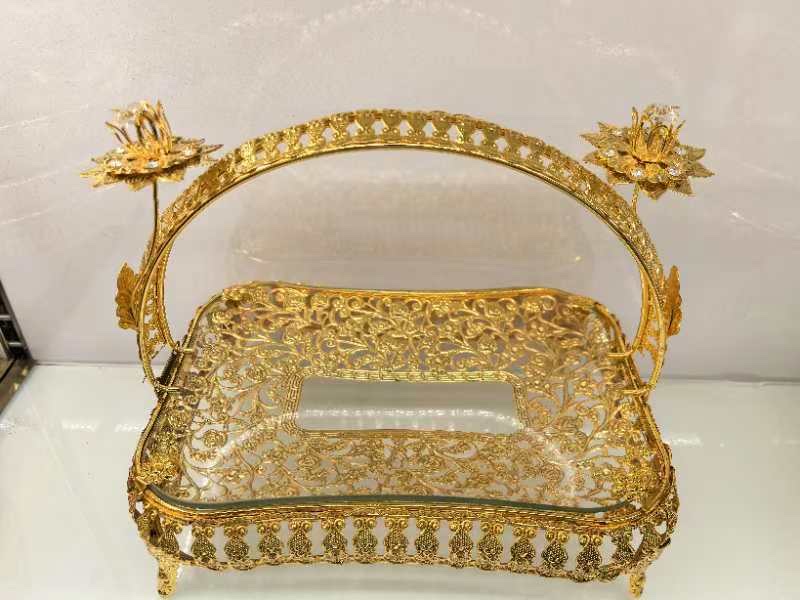 金九金属工艺品水果盘