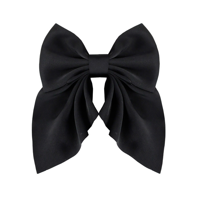 咖色系美拉德飘角蝴蝶结发夹纯色布艺缎面发卡跨境女生领结发饰 发夹发饰详情图8