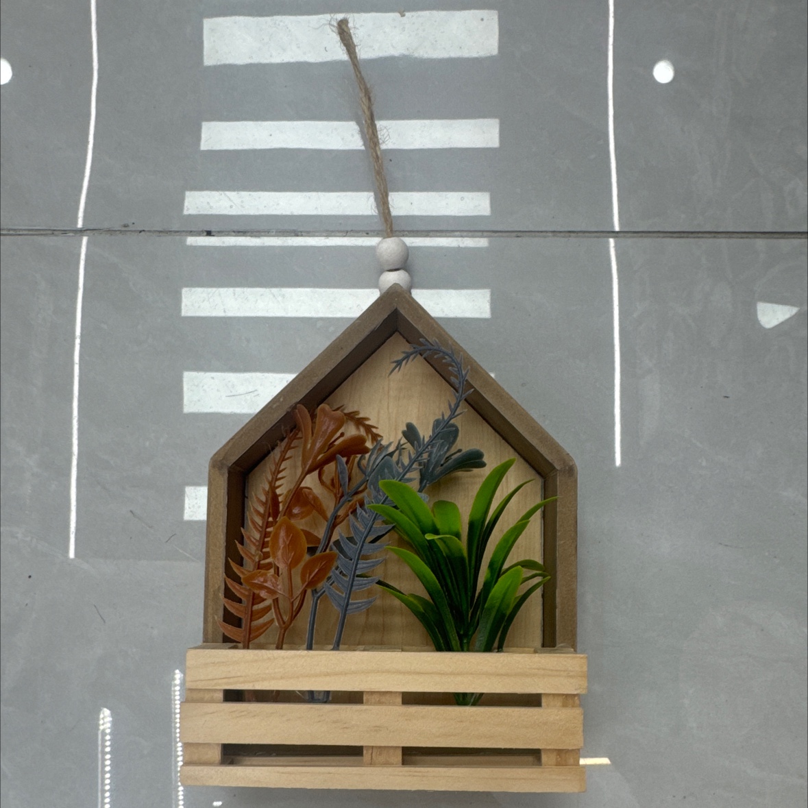 装饰挂件小房屋6678-1手工DIY木制玩具