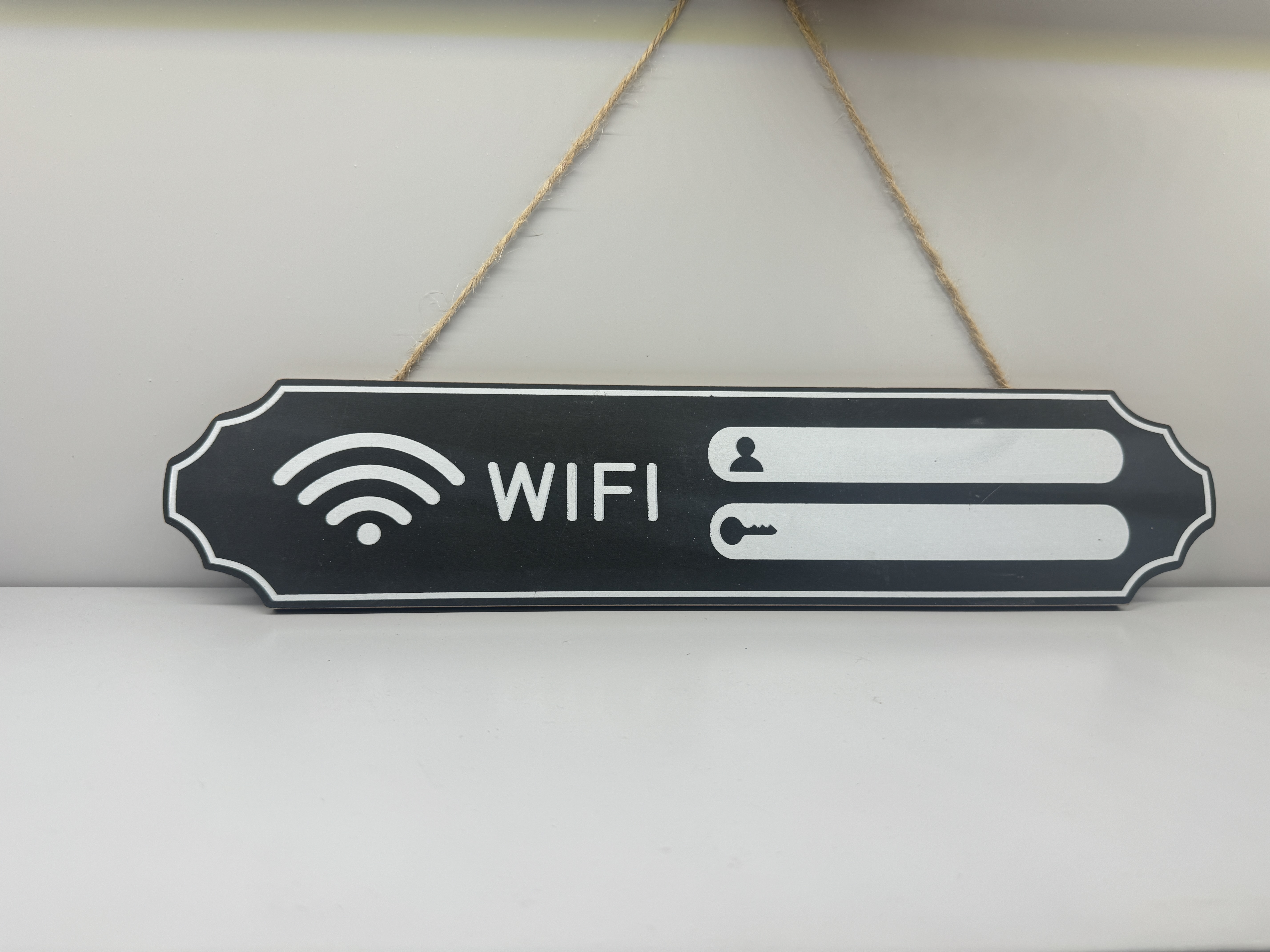 木质Wi-Fi挂牌手工DIY木制玩具