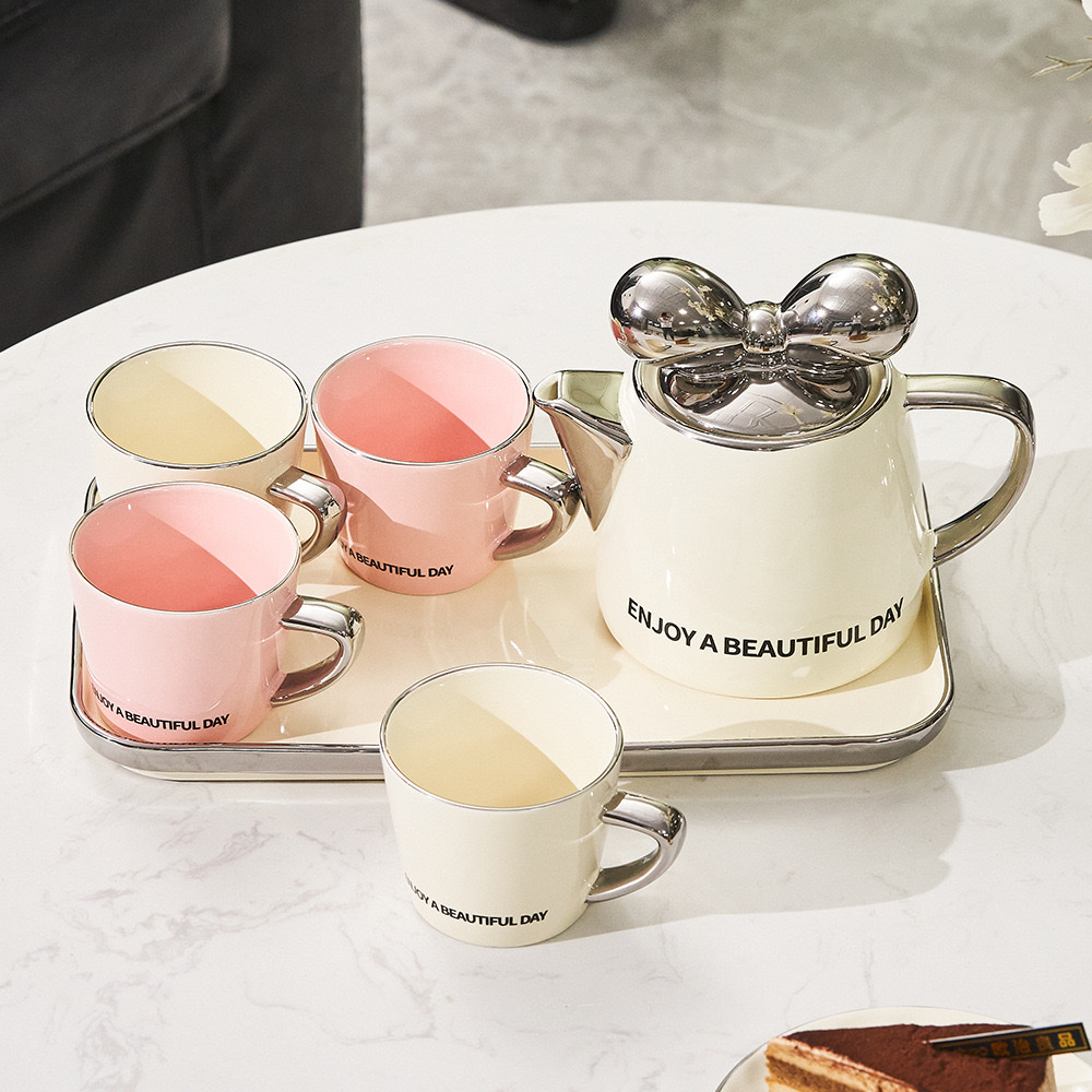 中式双人茶具套装 玻璃壶 温酒壶 精致茶具 茶艺必备品 享受茶时光产品图