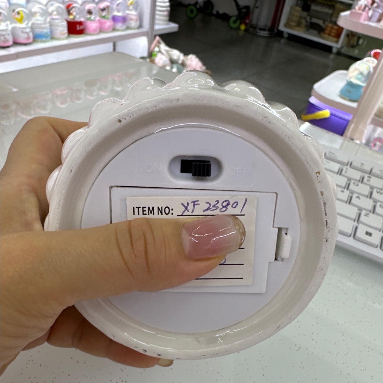 0000陶瓷摆件，灯光，电池，礼品，家居产品图