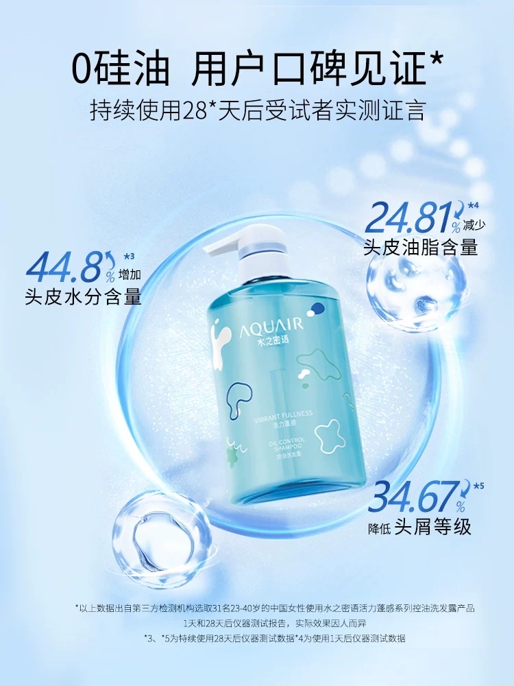 Water Secret: Vitality and Oil-Control Shampoo 400ml detail image 2