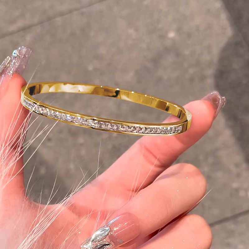 满天星手镯女款高级感钛钢手镯手饰品银镯子手链手串手环满钻手镯手镯详情图3