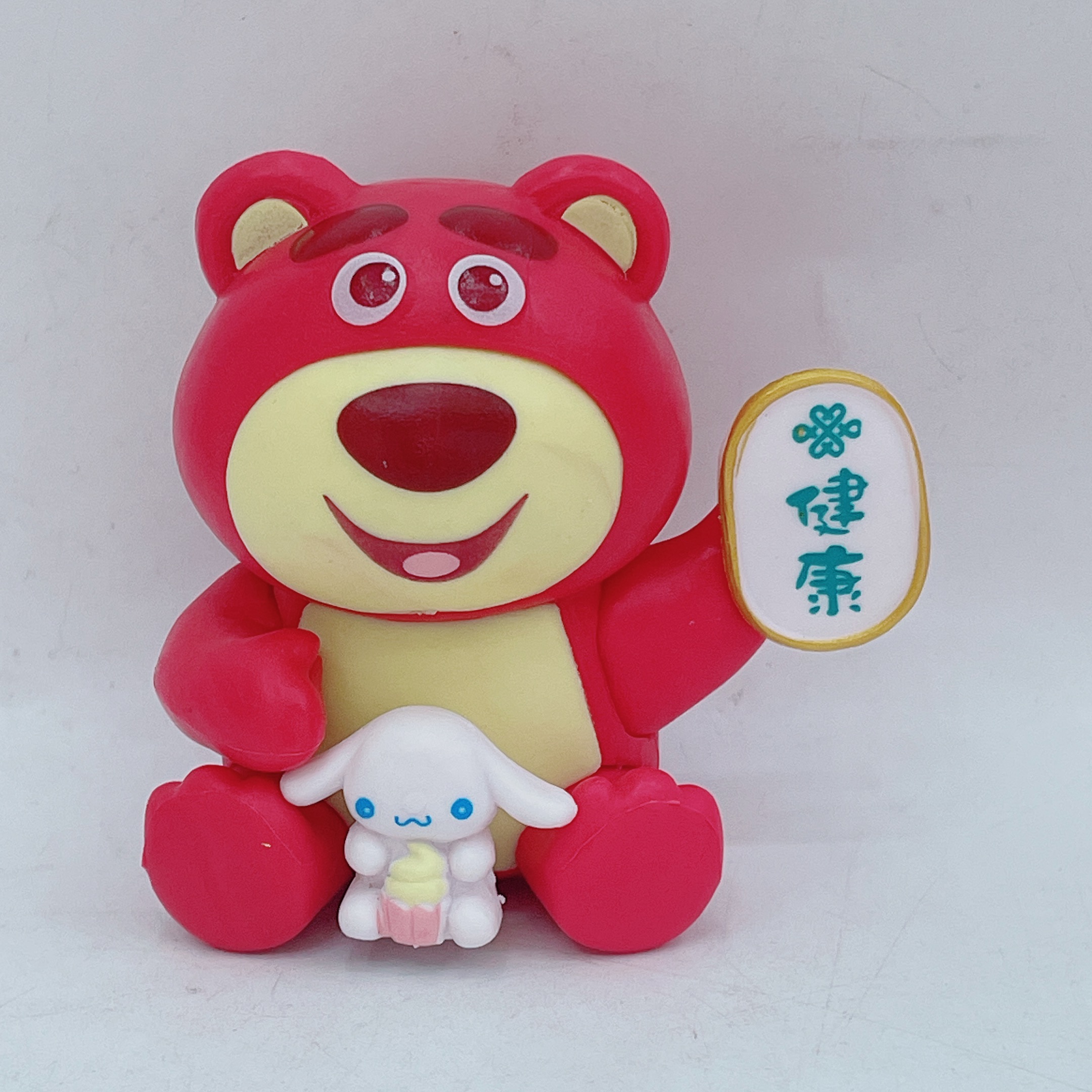 6 Cute Strawberry Bear plush car ornaments Cake Series gifts pic 9