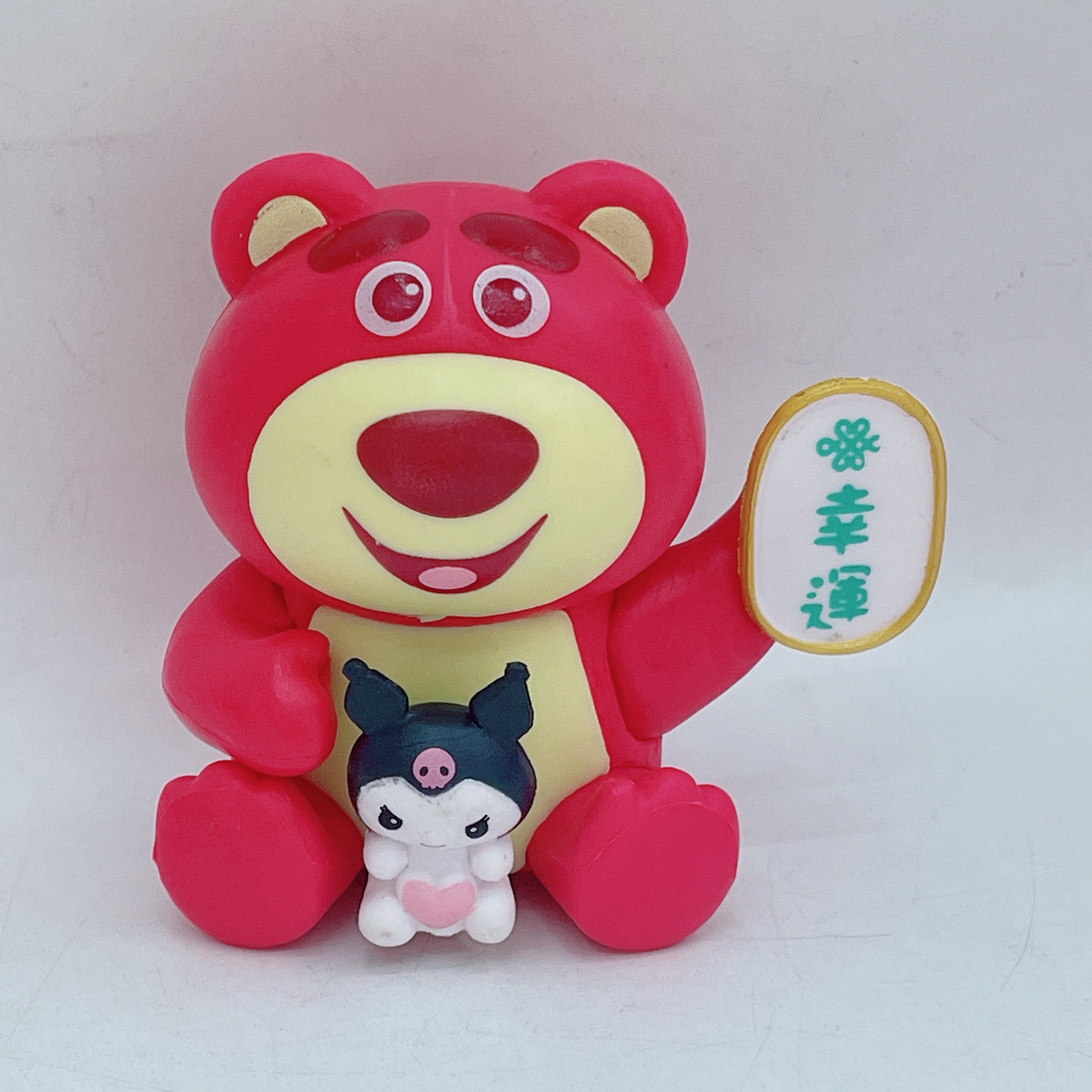 6 Cute Strawberry Bear plush car ornaments Cake Series gifts pic 6