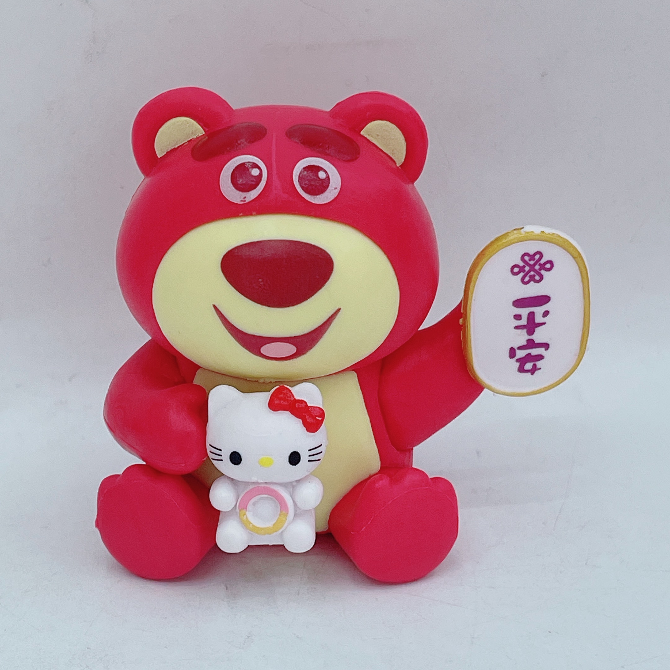 6 Cute Strawberry Bear plush car ornaments Cake Series gifts pic 8