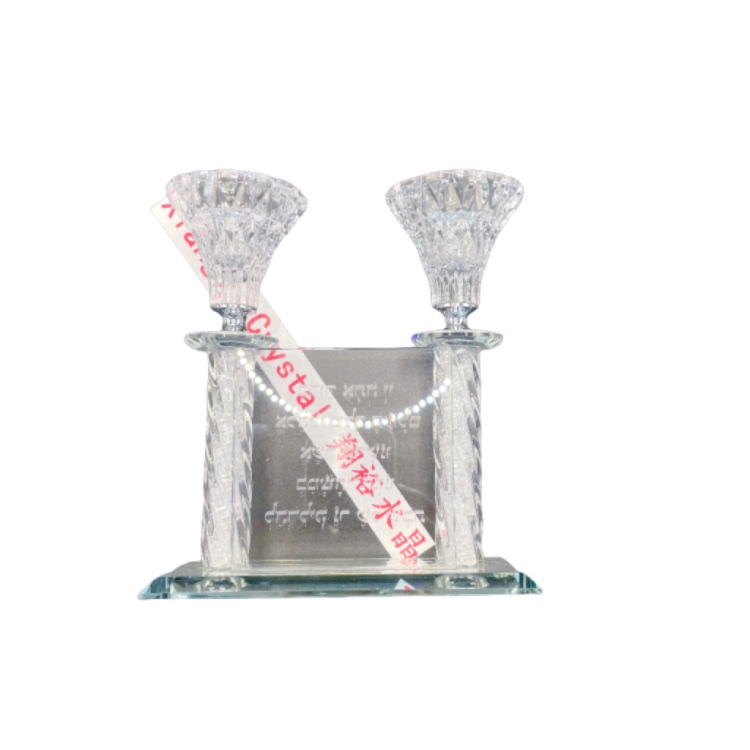 厂家直销水晶工艺品摆件以色列产品水晶工艺品水晶烛台装饰产品图