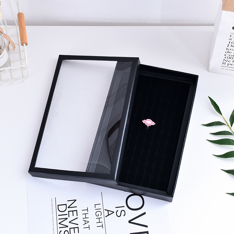 100位戒指展示盒 饰品包装盒 珠宝首饰盒 百位纸盒厂家批发首饰盒首饰包装盒首饰盒首饰盒女欧式详情图2