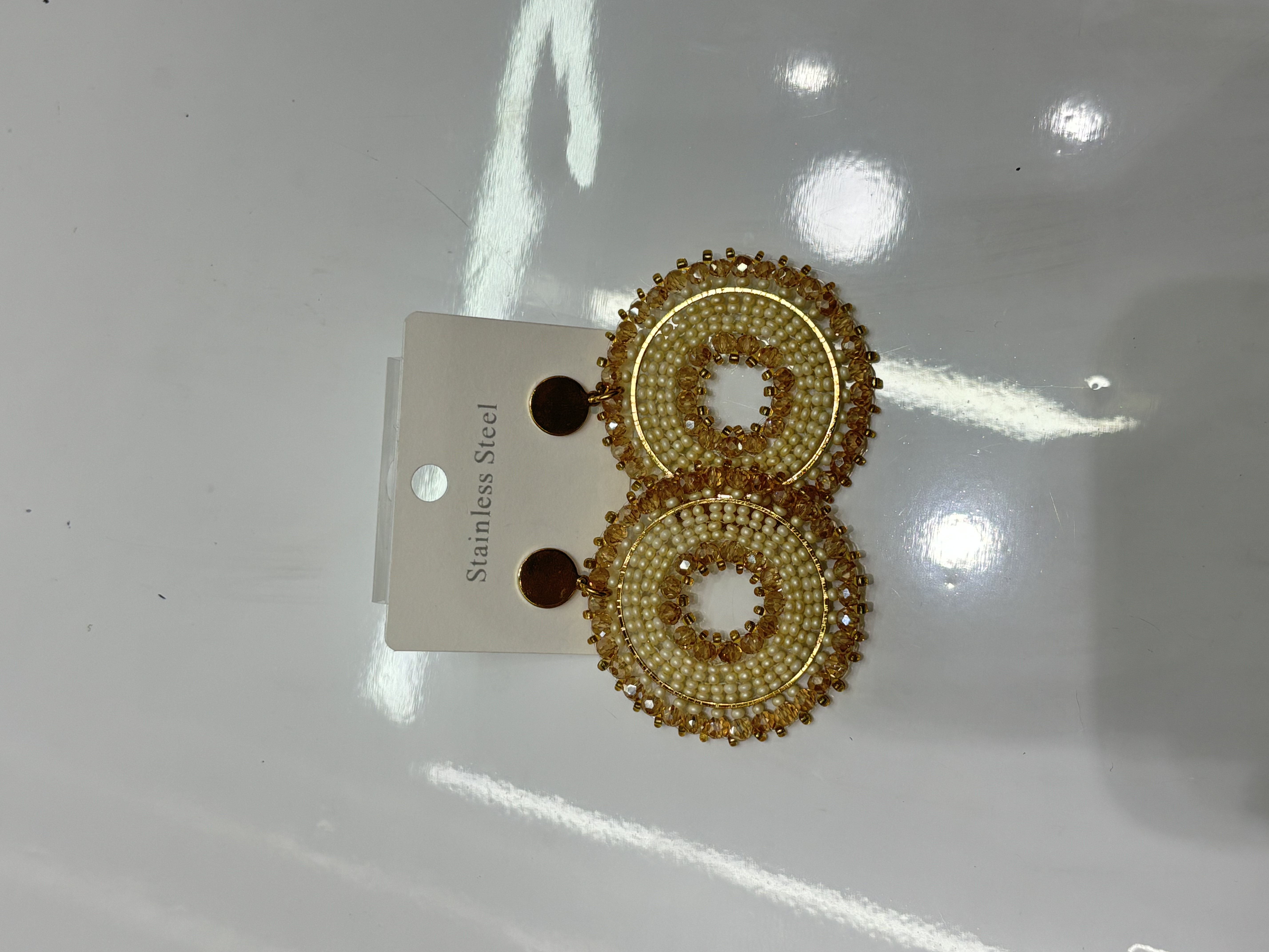 不锈钢圆耳环耳饰 简约时尚耳环女士首饰耐久不褪色