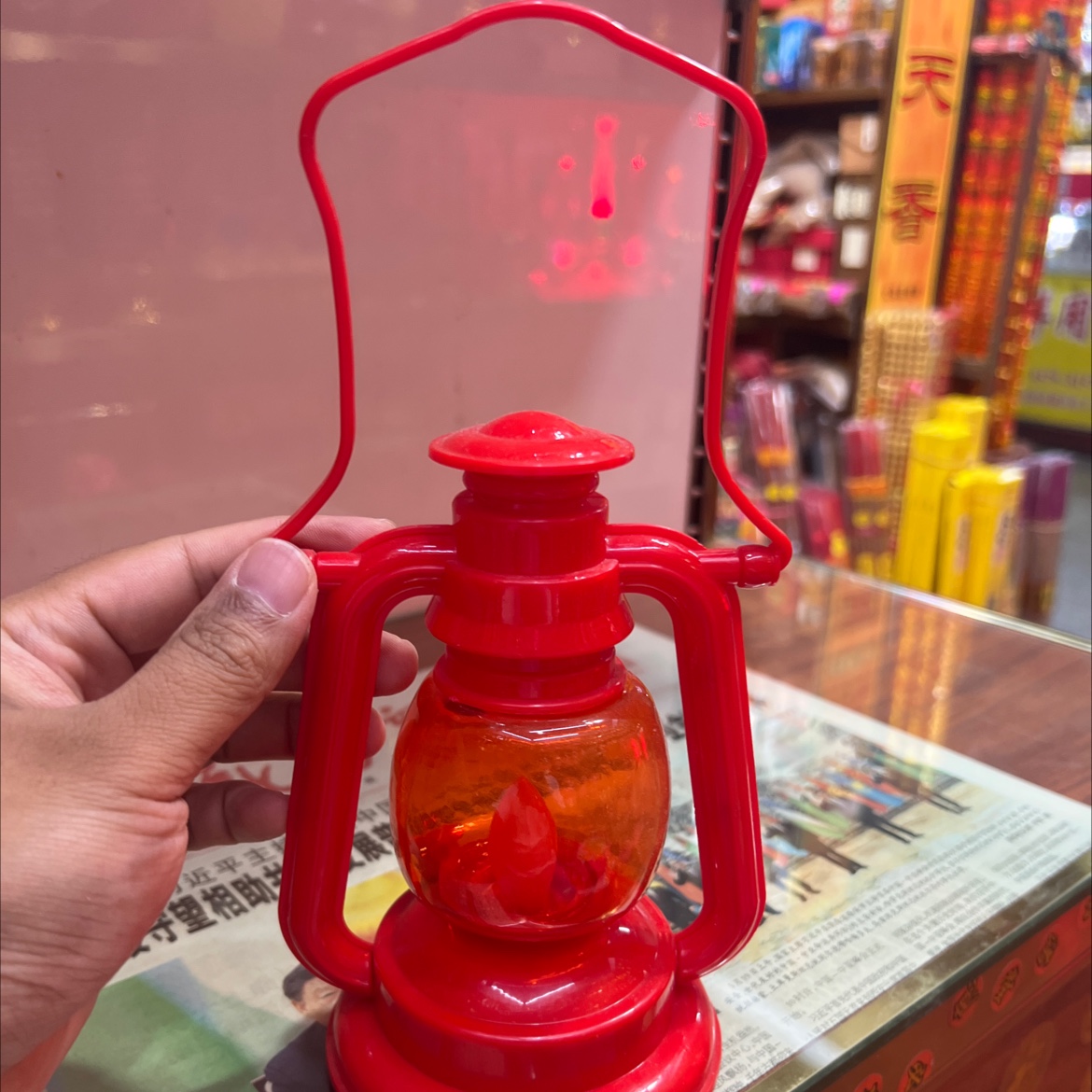 Lotus lamps for the Buddha hall, special Buddhist items for chanting the Buddha's name, decoration for the altar, spiritual enhancement, wedding lanterns, lanterns for descendants, eternal lamps, new house entrance lamps, horse lanterns, single-use battery-powered models details Picture