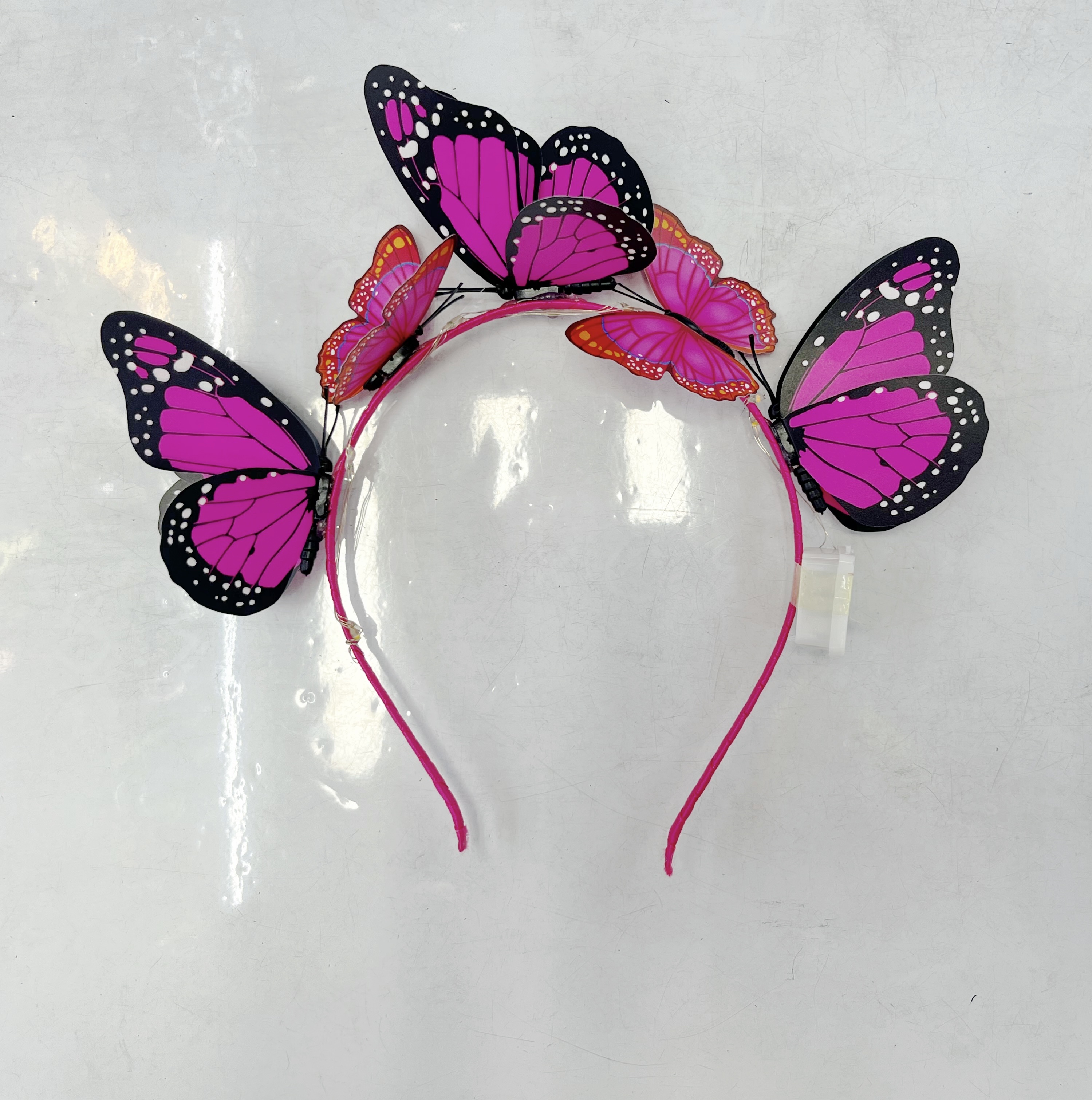 发光蝴蝶发箍，摆地摊，外贸爆款头饰详情图3