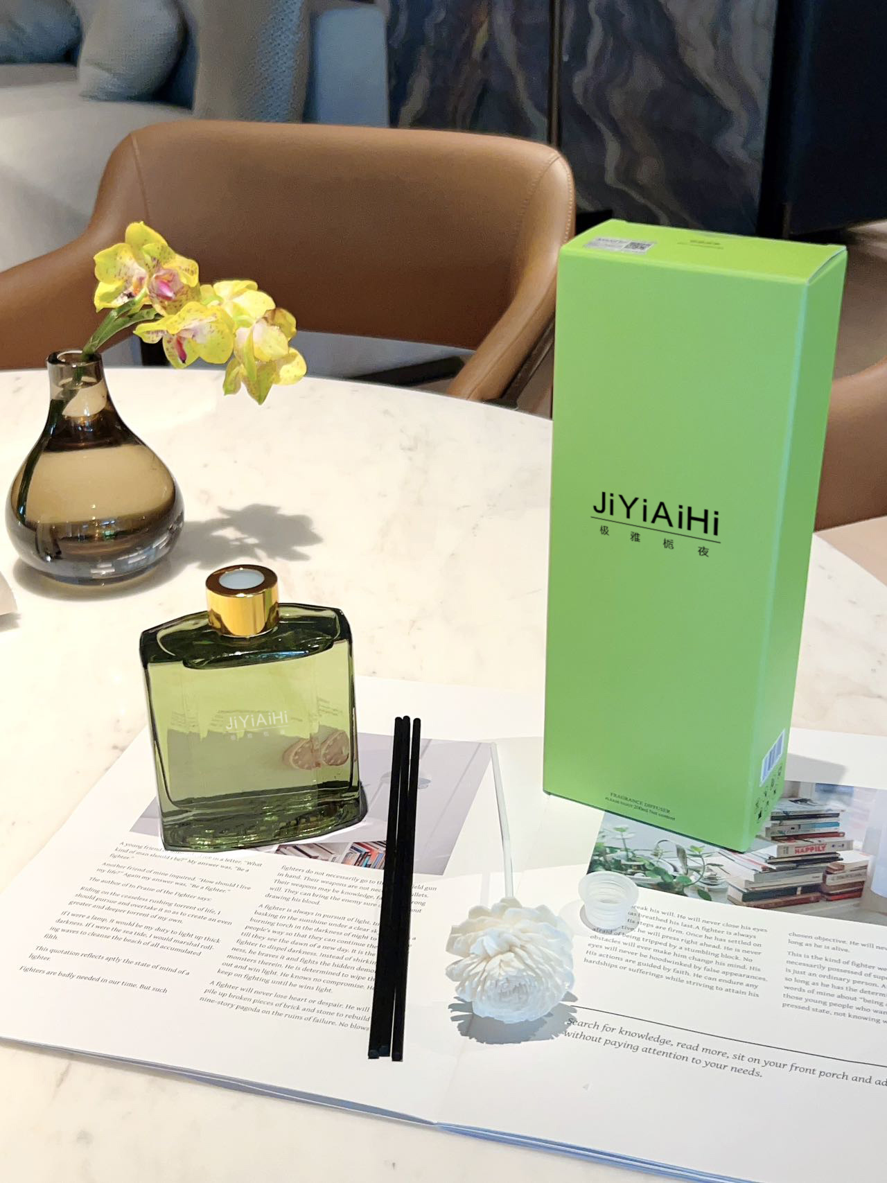 极雅无火香薰香薰无火香薰香薰摆件车载香水产品图