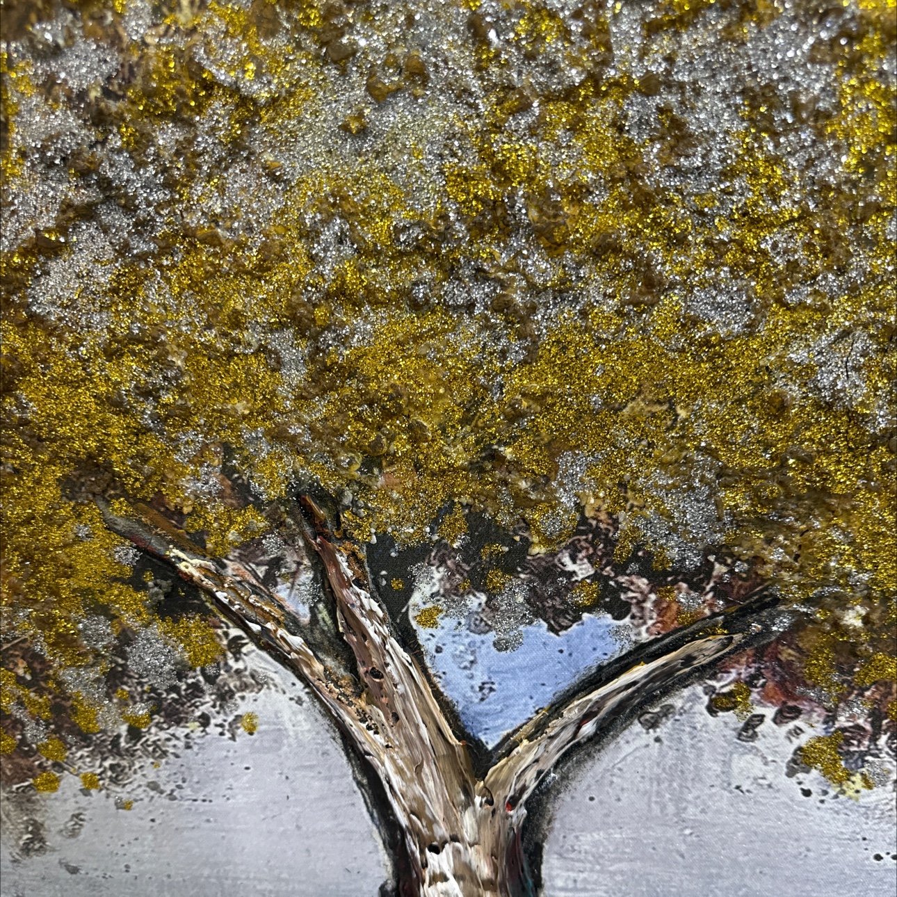 Árbol rico colgante pintura pintura decorativa pintura al óleo fondo hecho a mano pintura decorativa de pared obra de arte personalidad creativa casa, colgante pintura decorativa pintura decorativa pintura decorativa bordado de susu Specification image