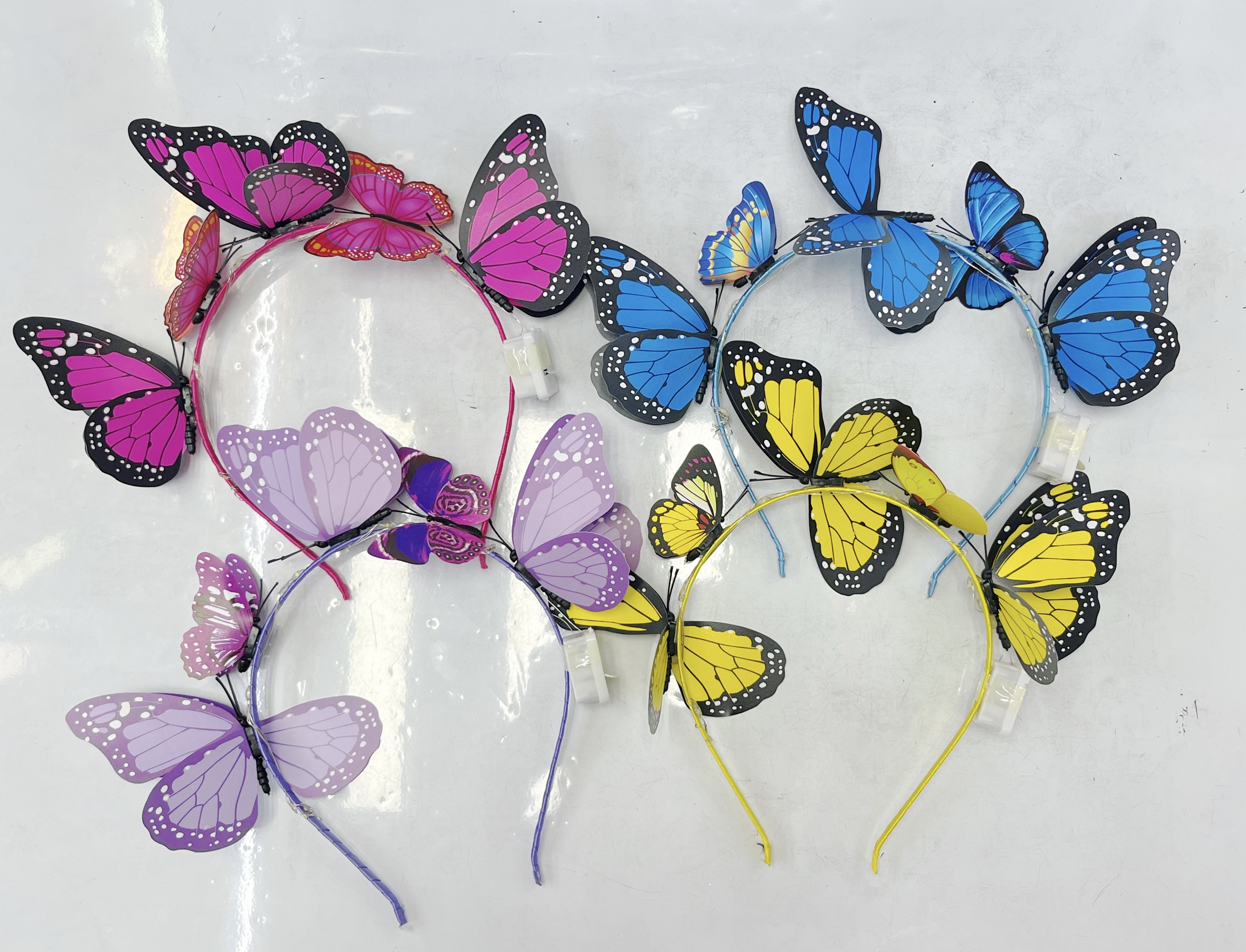 发光蝴蝶发箍，摆地摊，外贸爆款头饰