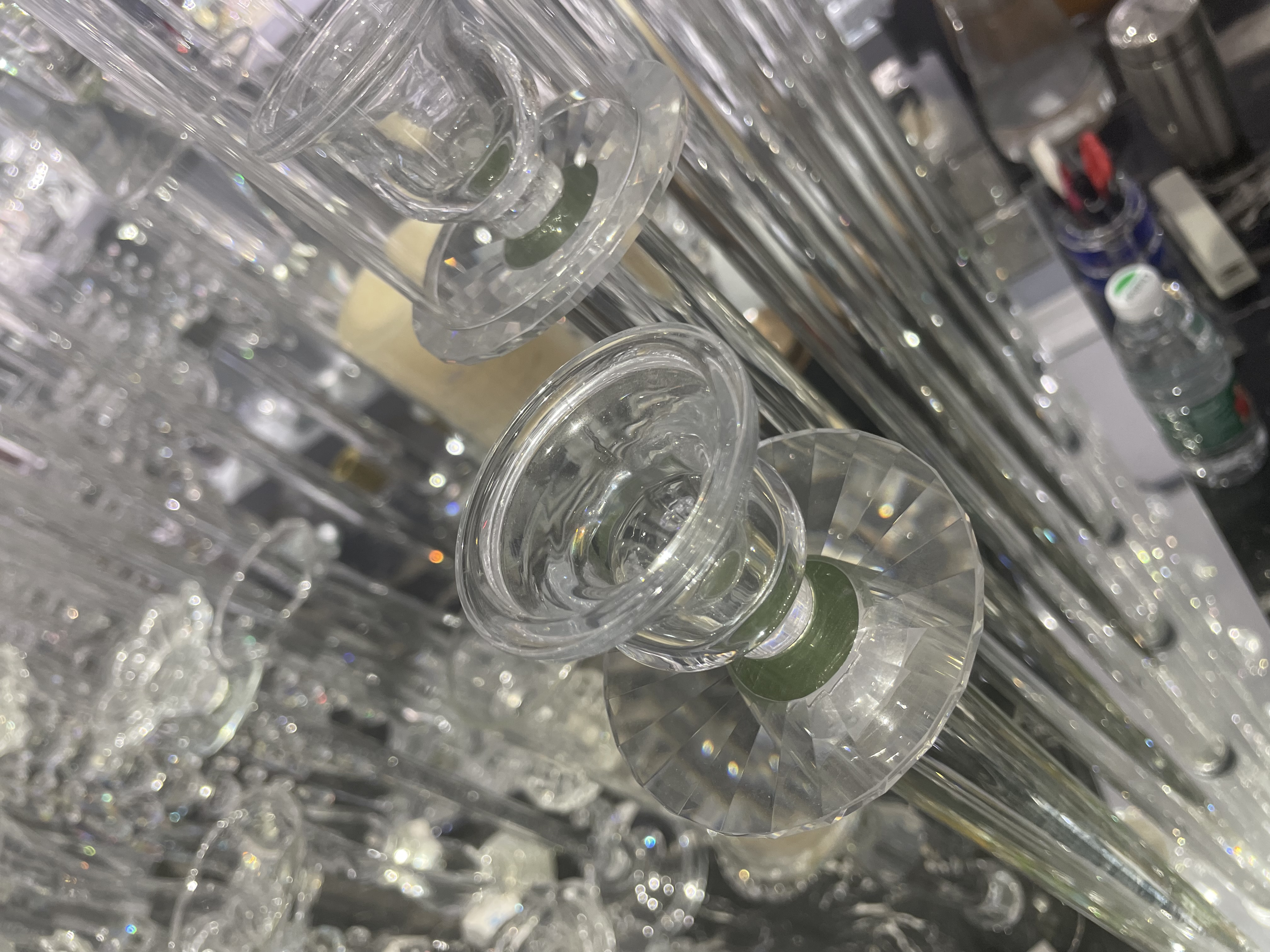 水晶烛台简约风 水晶质地时尚潮流新颖独特 直管子婚庆酒店道具烛台详情图2