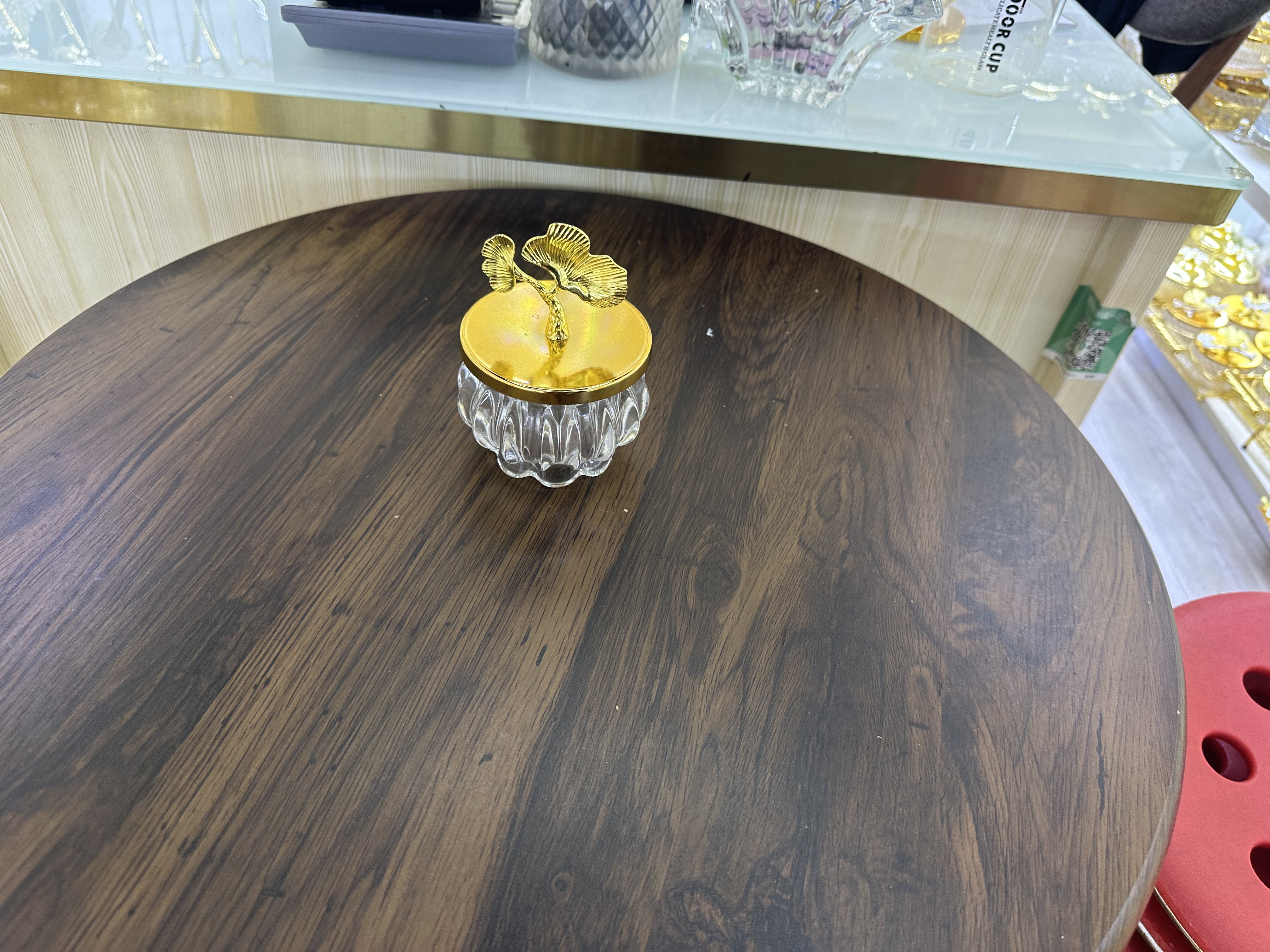 复古风格玻璃弹珠烛台装饰 琉璃灯增添家居氛围 玻璃壶茶具 附赠复古收纳盒细节图