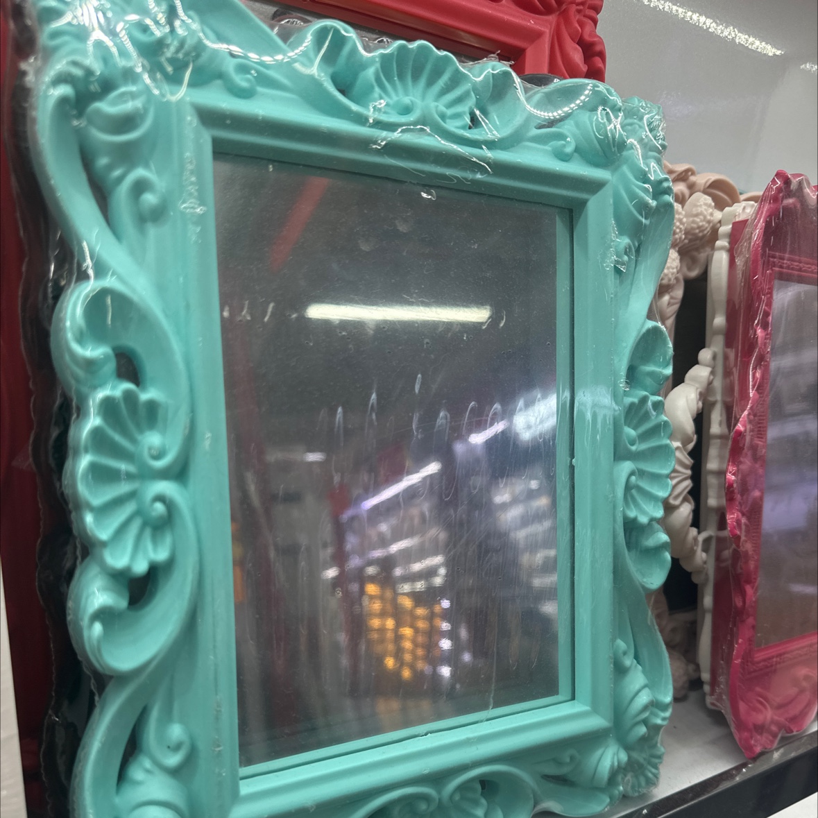 宫廷风镜子托盘雕花方镜产品图