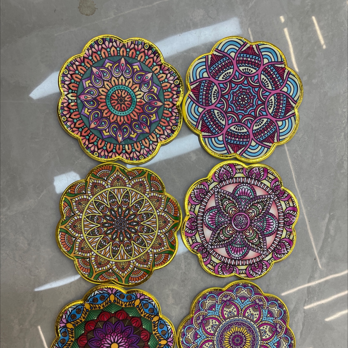Sunflower coasters, straw woven round coasters, straw woven coasters, placemats, coasters, silicone coasters, silicone heat insulation pads, ceramic coasters, cultural and creative coasters, placemats, pvc woven coasters, tableware sets Specification image