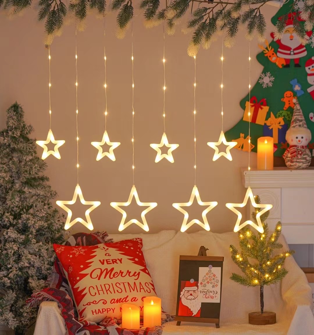 Christmas essential Christmas decoration set, joyous Christmas party decoration supplies for Christmas Application Scenario