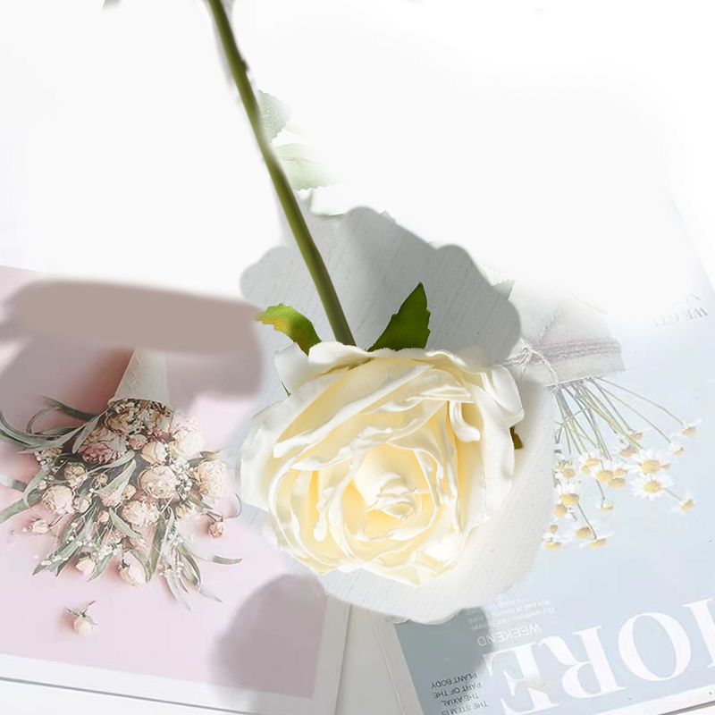 Artificial flowers, artificial flowers, peonies, rose bouquets, dried flowers, living room dining table decorations, peonies, decorative silk flowers detail image 2