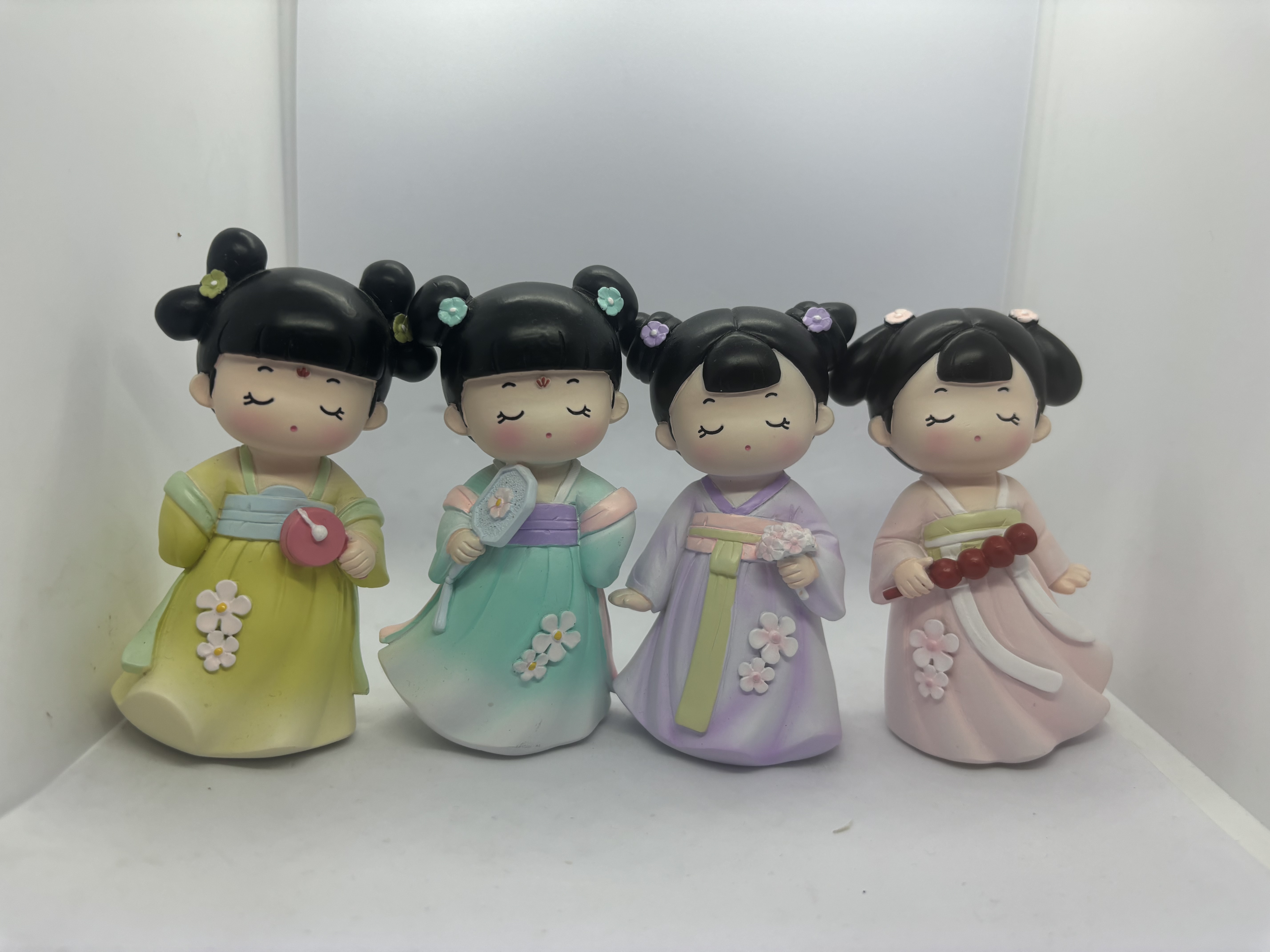 创意家居桌面装饰 大 中 小 摆件萌小甜可爱古风汉服女孩送生日礼物 批发 热销景区 工艺品摆件 国潮 摆件国风树脂树脂树详情图5