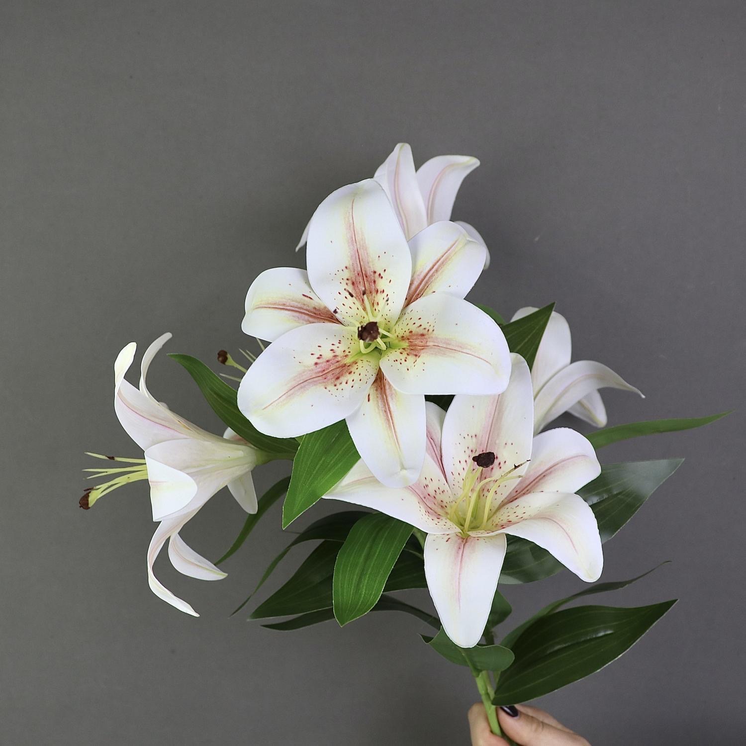 3D printed lilies, artificial flowers, flower bouquets, living room dining table flowers, decorative flower arrangements, vases, sets of ornaments detail image 4