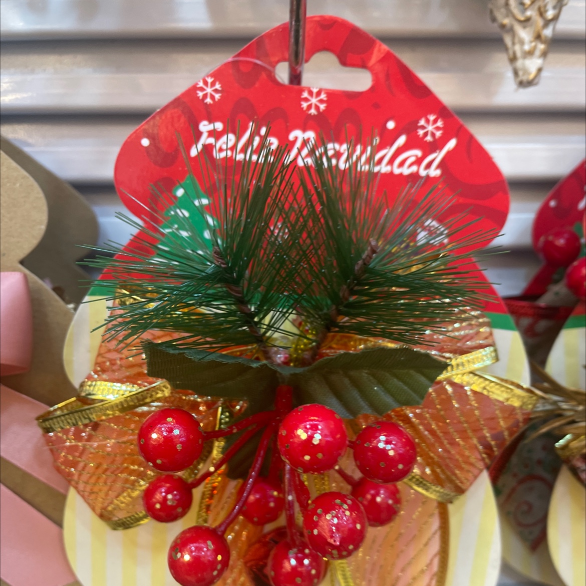 Mobile phone chain, schoolbag pendant, dual-purpose plush pendant, cute cartoon shape, glass pendant, exquisite handcrafted, personalized decorative small item, bow, Christmas product