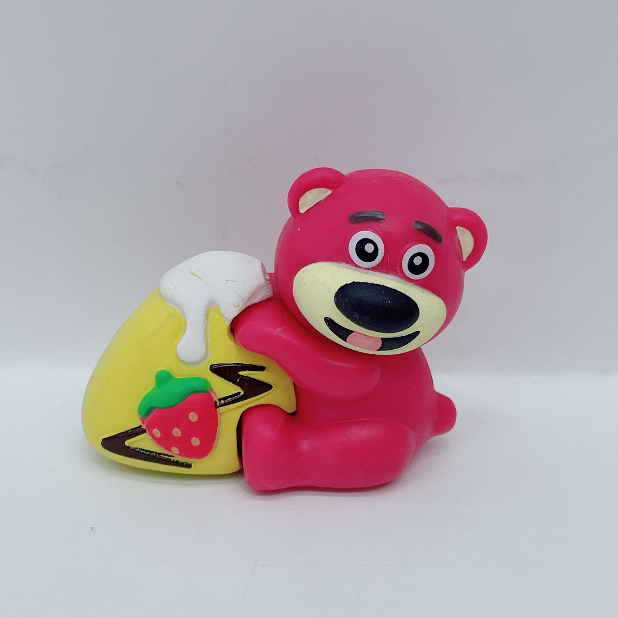 Wholesale of 6 kinds of cute strawberry Bear cartoon figurines, car cake ornaments, schoolbag pendants and gashapon pic 6