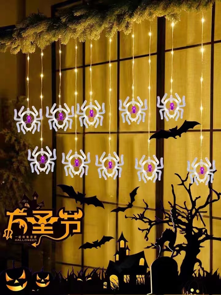 灯带/灯串/彩色星星灯/灯泡灯串/彩灯白底实物图