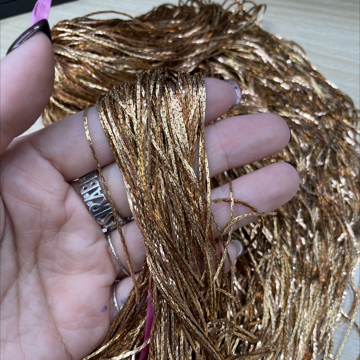 260COB سلسلة خيوط ذهبية، خيوط ذهبية، أسوار، سلاسل نحاسية details Picture